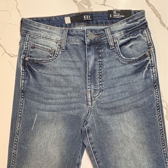Kut from the Kloth | NWT Women’s MIA Fab Ab Toothpick Skinny Jeans Blue Denim - Picture 10 of 11